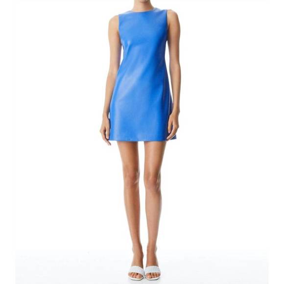 chinese dress ladies Alice + Olivia Coley Vegan Leather Dress main image 0